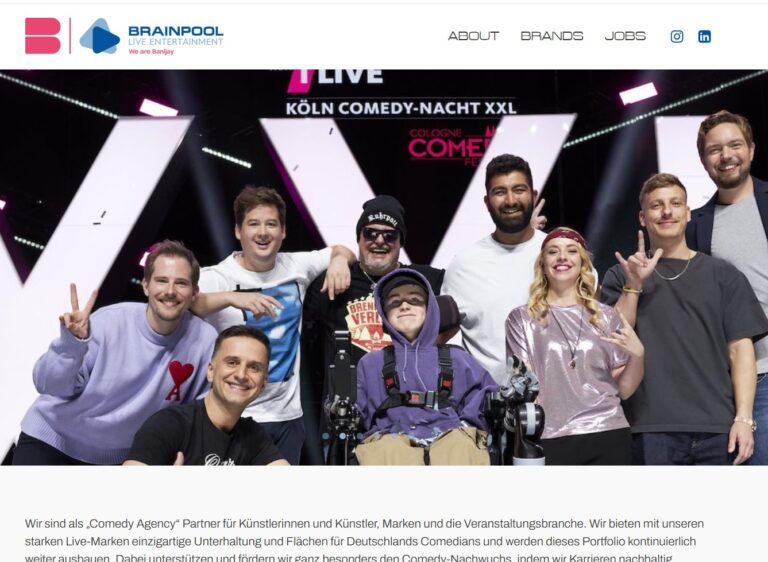 Foto der XXL Comedy Nacht auf der Brainpoll Seite