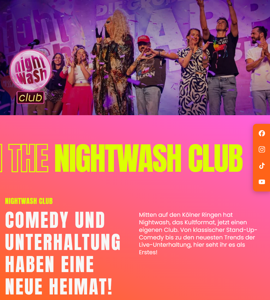 Homepage Nightwash Club